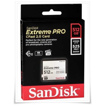 SanDisk CFAST 2.0 VPG130 512GB Extreme Pro SDCFSP-512G-G46D