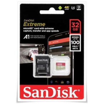   SanDisk microSDHC V30 A1 32GB Extreme 100MB SDSQXAF-032G-GN6MA