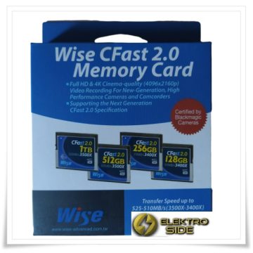  Wise CFast 2.0 Card 3400x 256GB  WI-CFAST-2560