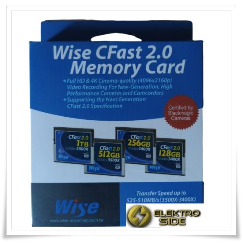 Wise CFast 2.0 Card 3500x 512GB(CFAST-5120)
