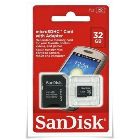 SanDisk MicroSDHC+SD Adapt. 32GB SDSDQM-032G-B35A