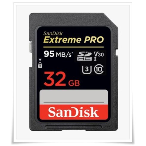 SanDisk Extreme Pro SDHC 32GB 95MB/s V30 U3 SDSDXXG-032G-GN4IN