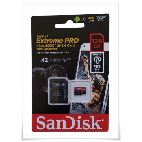 SanDisk microSDXC A2 170MB 128GB Extreme Pro SDSQXCY-128G-GN6MA