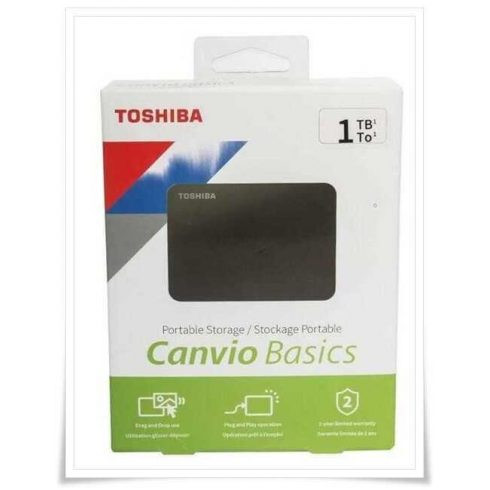 Toshiba Canvio Basics 2,5" 1TB USB 3.2 Gen 1 HDTB510EK3AA