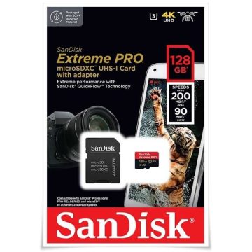 SanDisk Extreme PRO microSDXC 128GB (SDSQXCD-128G-GN6MA)