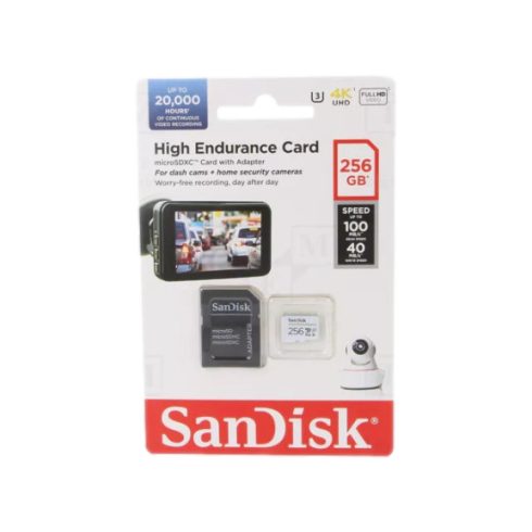 SanDisk microSDHC 256GB High Endurance Video U3 V30 + SD adapter (SDSQQNR-256G-GN6IA)