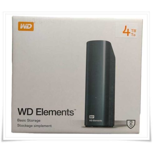 Western Digital WD Elements Desktop Hard Drive 4TB USB 3.0 (WDBWLG0040HBK-EESN)