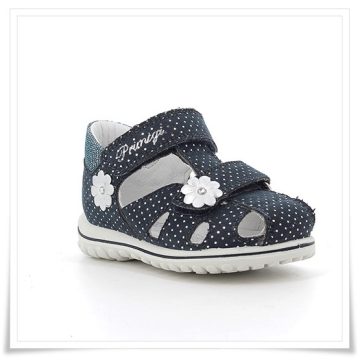   PRIMIGI sötétkék virágmintás lány szandál (21,24,-es méret)