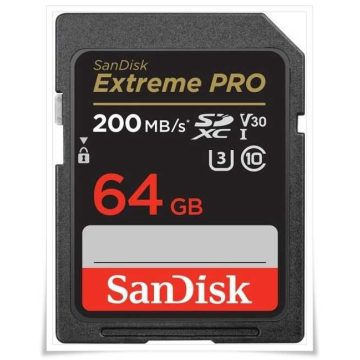   SanDisk Extreme PRO SDXC 64GB UHS-I/U3/C10 (SDSDXXU-064G-GN4IN)