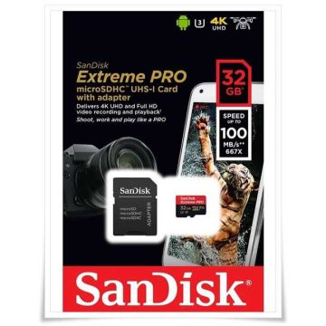   SanDisk microSDHC A1 100MB 32GB Extreme Pro SDSQXCG-032G-GN6MA
