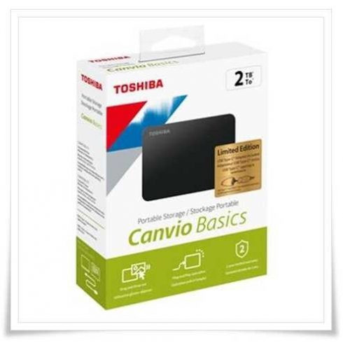 Toshiba Canvio Basics 2,5" 2TB USB 3.2 Gen 1 HDTB520EK3AA