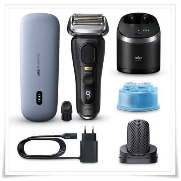 Braun Series 9 Pro+ 9590cc System wet&dry Atelier Black